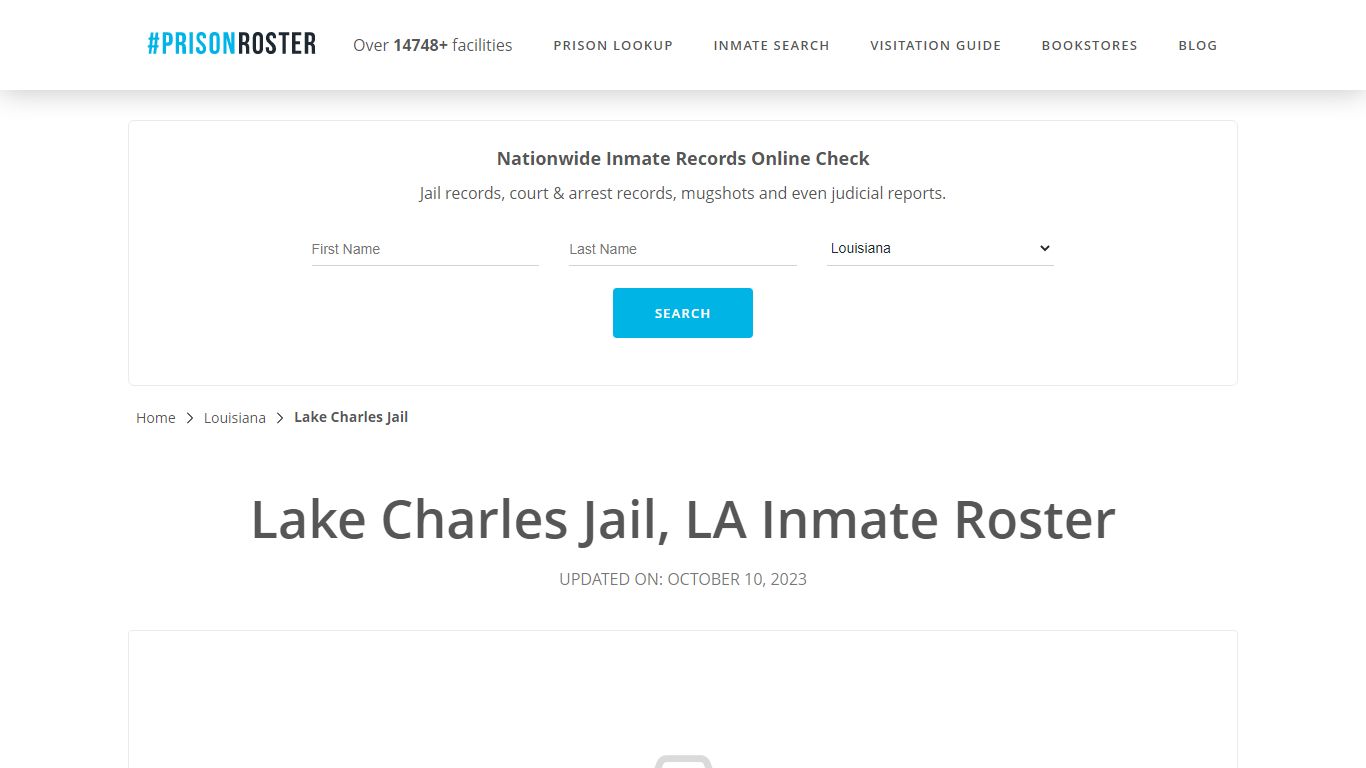 Lake Charles Jail, LA Inmate Roster - Prisonroster
